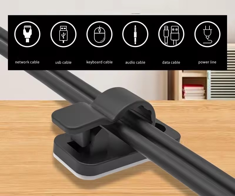 مشابك كابلات ذاتية اللصق لتنظي - مراجعة Cable Organizer وسعره