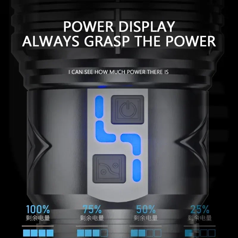 مصباح يدوي LED فائق السطوع بقو - مراجعة Power Bank وسعره
