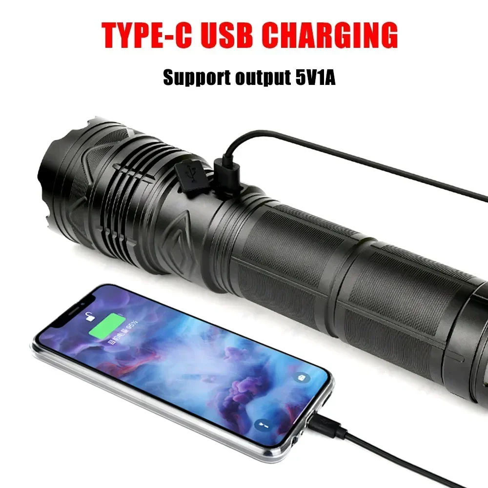 مصباح يدوي LED فائق السطوع بقو - مراجعة Power Bank وسعره