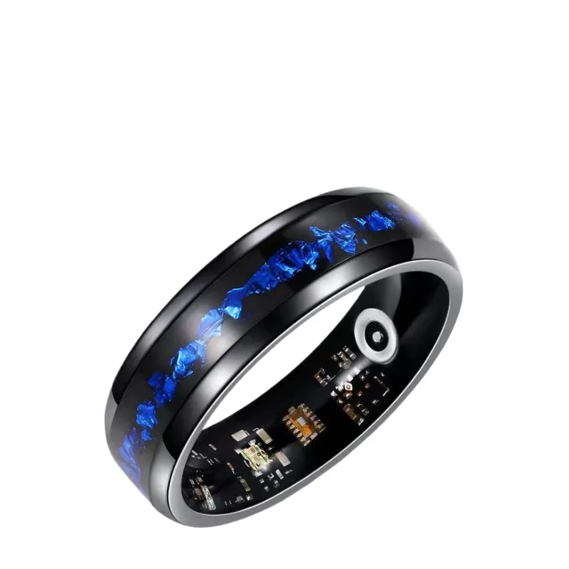 خاتم ذكي بتصميم ذهبي أزرق، مرا - مراجعة Smart Watch وسعره