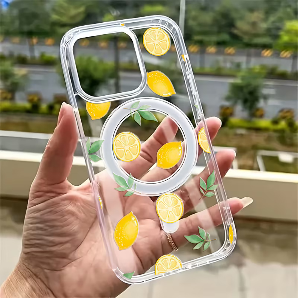 غطاء هاتف صيفي بتصميم الليمون  - مراجعة Wireless Charger وسعره