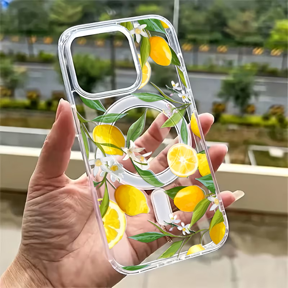 غطاء هاتف صيفي بتصميم الليمون  - مراجعة Wireless Charger وسعره