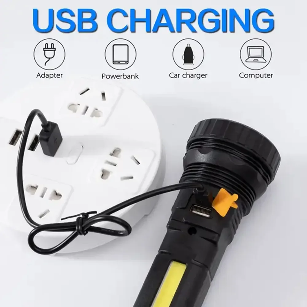 مصباح يدوي LED شمسي متعدد الوظ - مراجعة Power Bank وسعره